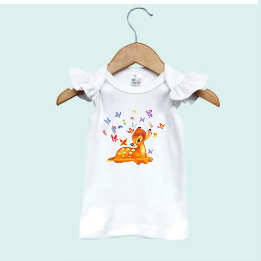 Bambi Butterflies Characters Infant or Toddler Angel Sleeve Tank Top